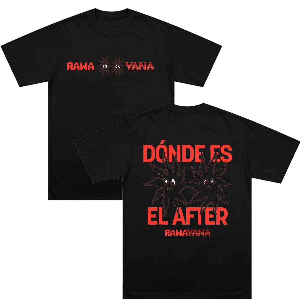 Rawa Yana T-Shirts Rawayana Band Album Merch Clothing Unisex Fashion High Quality Cotton Comfortable Loose Breathable Top Casual