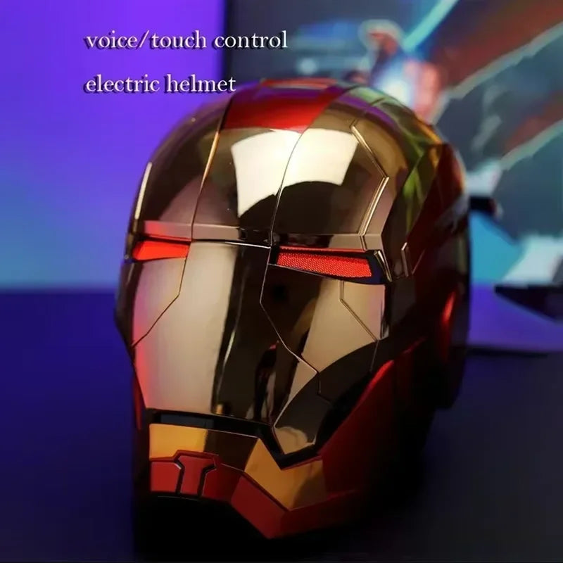MK5 Iron Man Helmet 1:1 Scale Wearable Electric Auto Open Close Voice Control LED Light Cosplay Mask US Fast Shipping