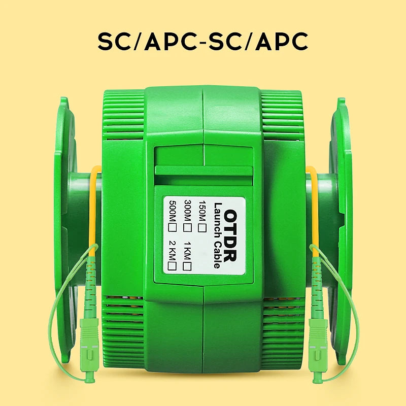 AUA-20 Single Mode 1KM OTDR Launch Cable Fiber Optic Testing Extension Cable SC/FC/ST/LC(A/UPC) Fiber Ring Dead Zone Eliminator