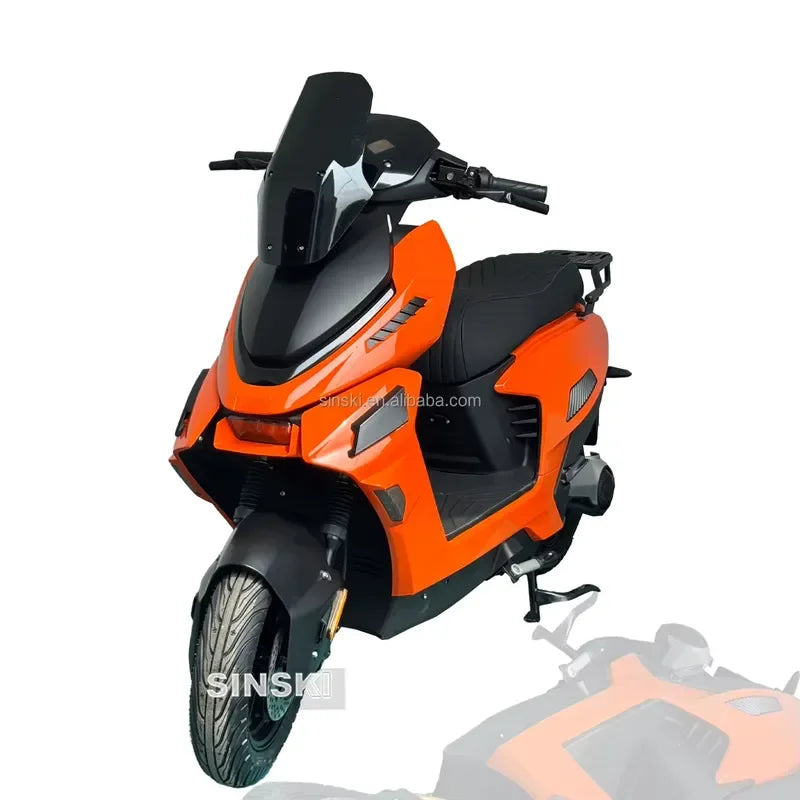 EEC Certified Electric Scooter Motorcycle 3000W Brushless Motor 90Km Range electric delivery motorcycle
