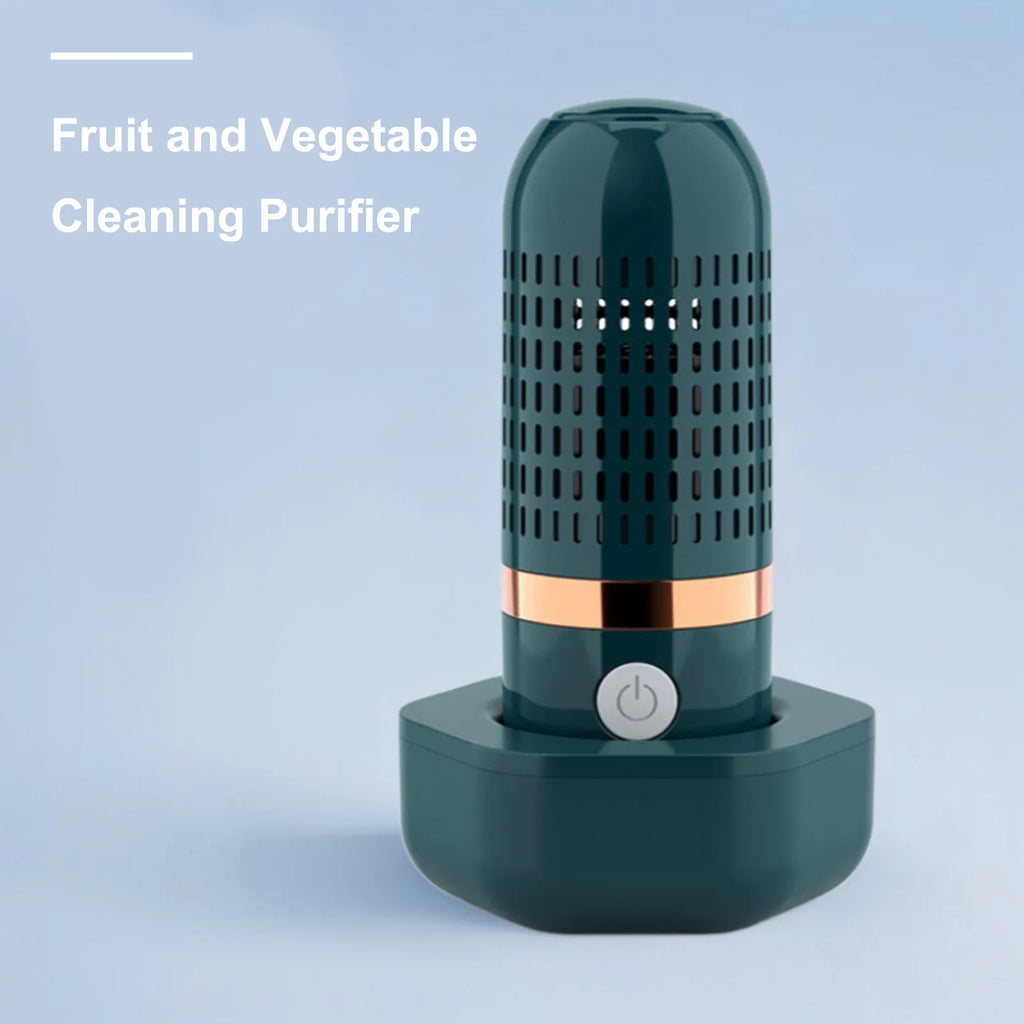 Fruit Cleaner No Scrubbing Fruit and Vegetable Purifier Cleaner Machine USB Powered for Cleaning Veggie Grains Rice Meat Seafood