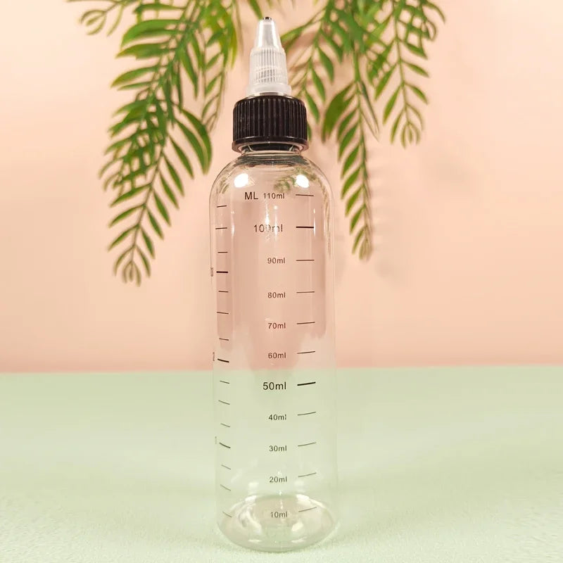 1Pcs 30ml-500ml Empty Plastic Bottle Refillable Oil Liquid Dropper Bottles W/ Twist Top Caps For Tattoo Pigment Ink Containers