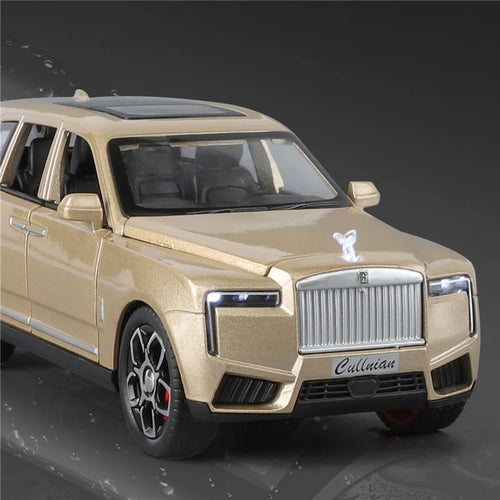1/32 2025 Rolls Royce SUV Cullinan Alloy Luxury Car Model Diecast Metal Toy Off-road Vehicle Car Model Sound and Light Kids Gift