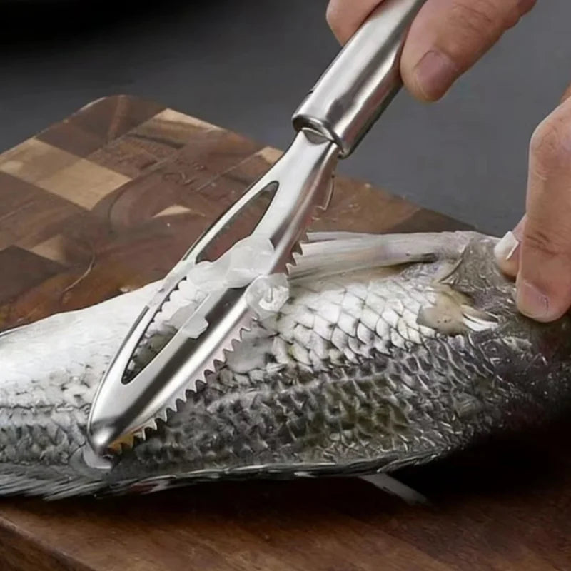 Multi-Purpose Kitchen Scraper, for Fish, Ginger, Crevices. 27cm, Pointed Tip, Versatile Tool