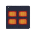 5V USB Sleeping Electric Heating Pad Heated Cushion Cold Resistant 3-Level Temperature for Outdoor Camping Heated Electric Mat