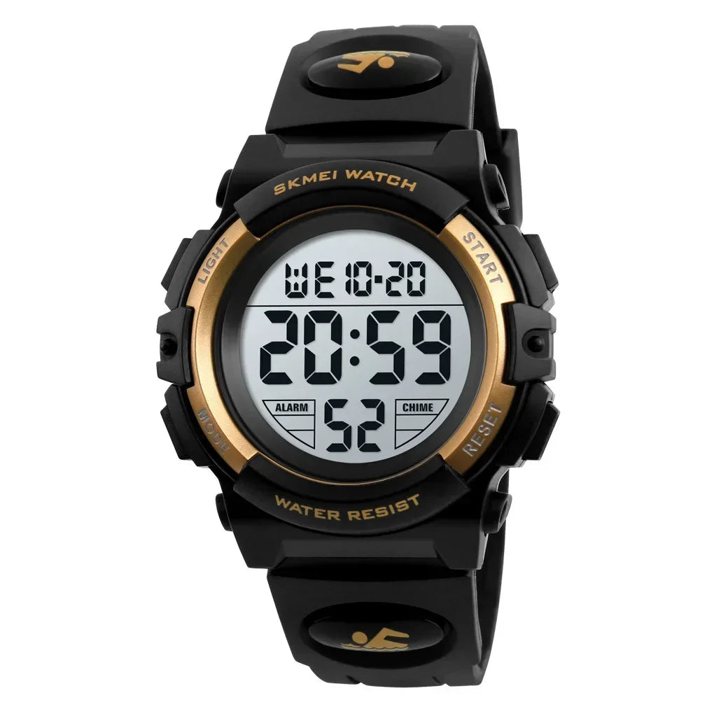 Skmei 1266 Timing Digital Children's Watch Boys and Girls' Alarm Clock 5Bar Waterproof Children's LED Watches 1258 1689 1999