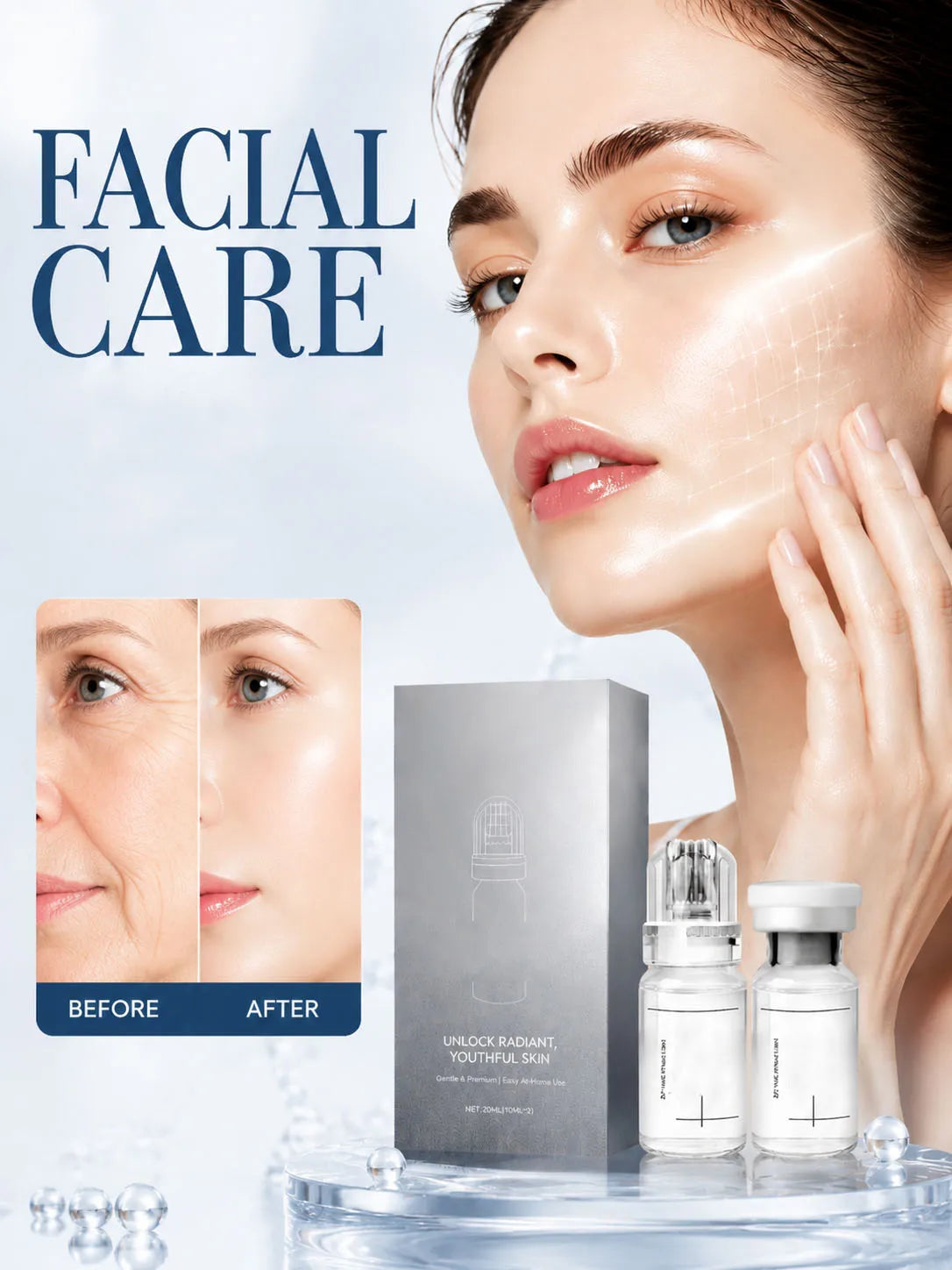 0.2MM Facial Care Set Home Skin Care Combo Suitable For Use In The Morning And Evening