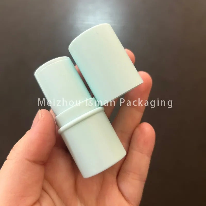 50Pcs Newest Refillable Fat 6g Matte Pink Cheek Lip Balm Packaging Foundation Stick Container Eyeshadow Concealer Stick Tubes