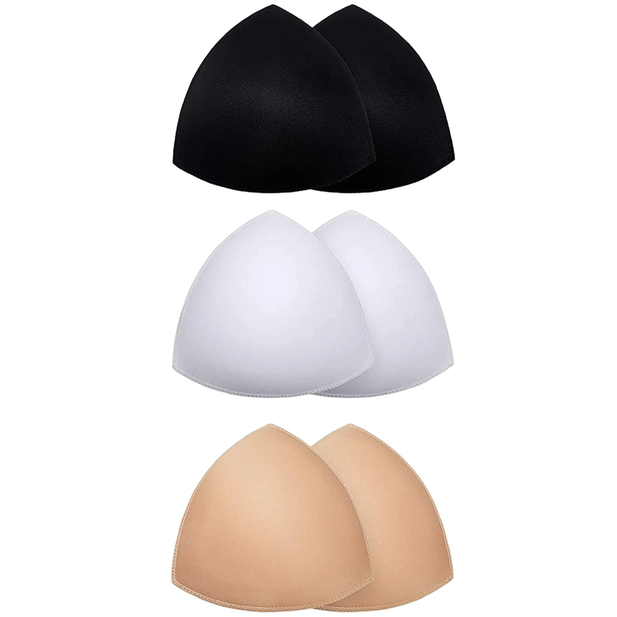 2/12pcs Bra Pads Soft Sponge Women Triangle Bra Pad Sports Bra Bikini Pads Yoga Bra Swimsuit Bralettes Nursing Bra Inserts