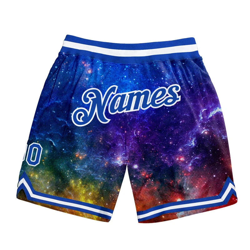 Fashion Graffiti Graphic Basketball Shorts For Men Summer Trend Custom Name Number Sports Short Pants Casual Loose Swim Trunks