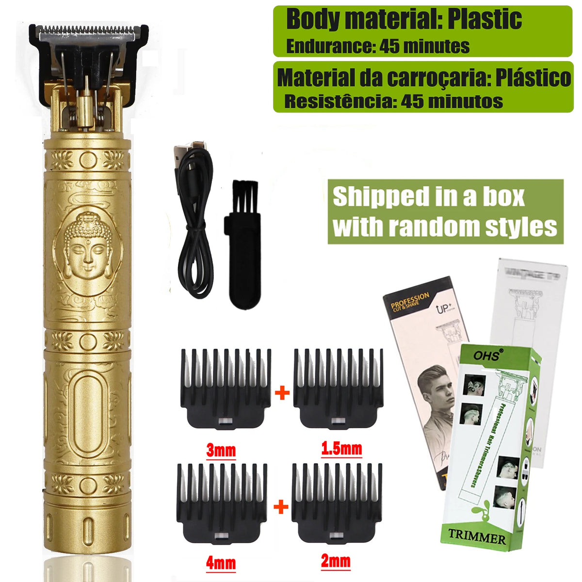 T9 Hair Clipper Repair Beard Shaving Body Hair Trimmer Electric Machine Men Haircut Machine 0mm Barber Shaver