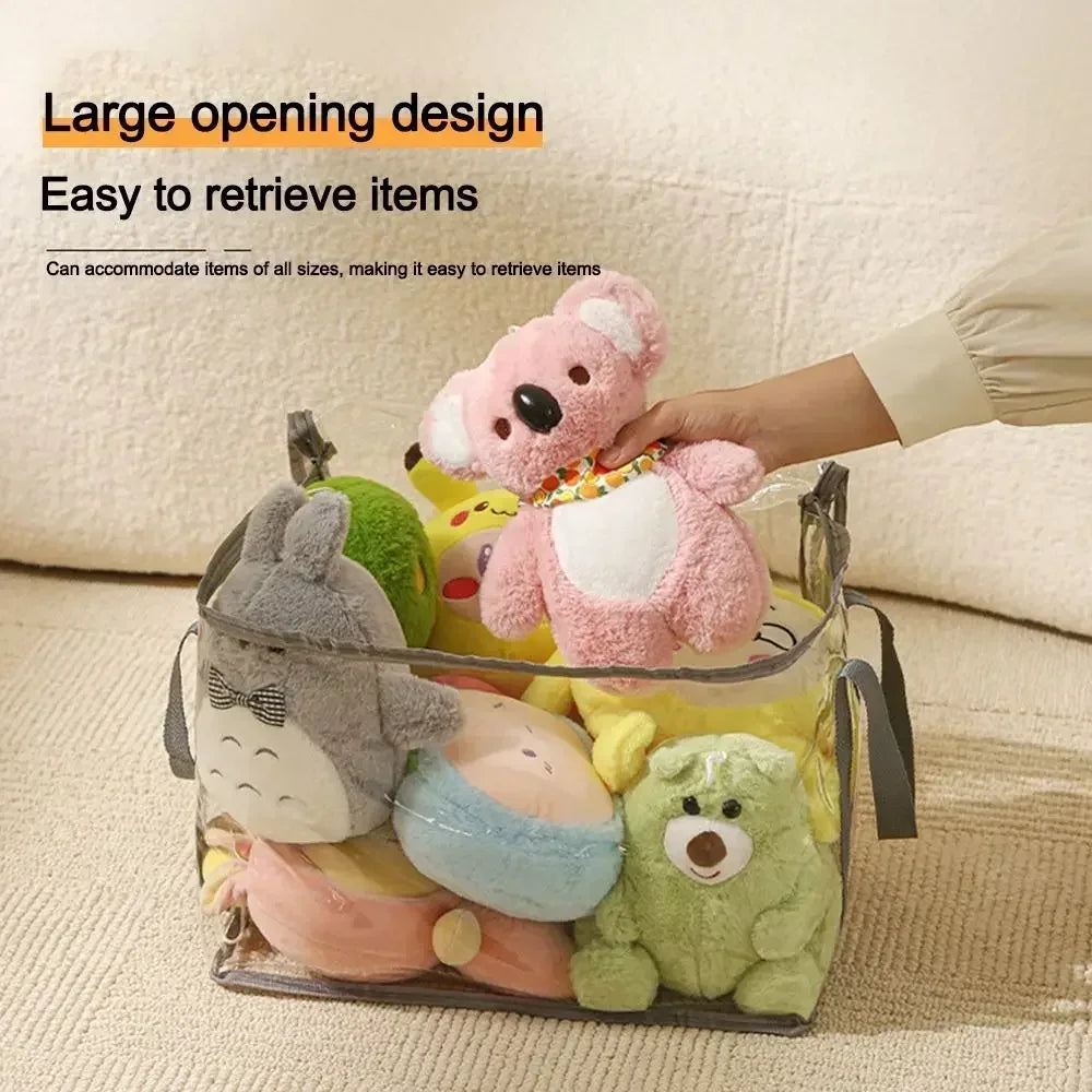 1/3/5PCS Clear PVC Storage Box Waterproof Dustproof Display Case for Plush Toys Doll Collection Home Storage Container Decor