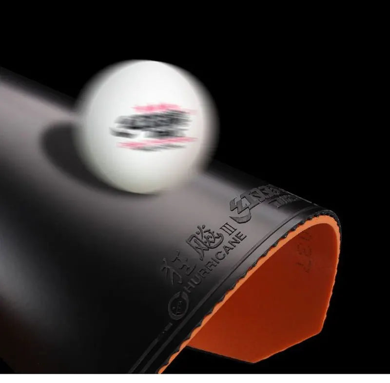 DHS Hurricane 3 H37 Table Tennis Rubber Provincial National Ping Pong Rubber Blue/Orange Sponge Professional for Backhand Loop