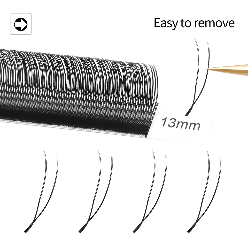 XIUSUZAKI  U-Shaped YY 3D 4D 5D Eyelash Extensions New Style U 2D YY Lashes Extension Mink Premade Volume Fans False Eyelashes