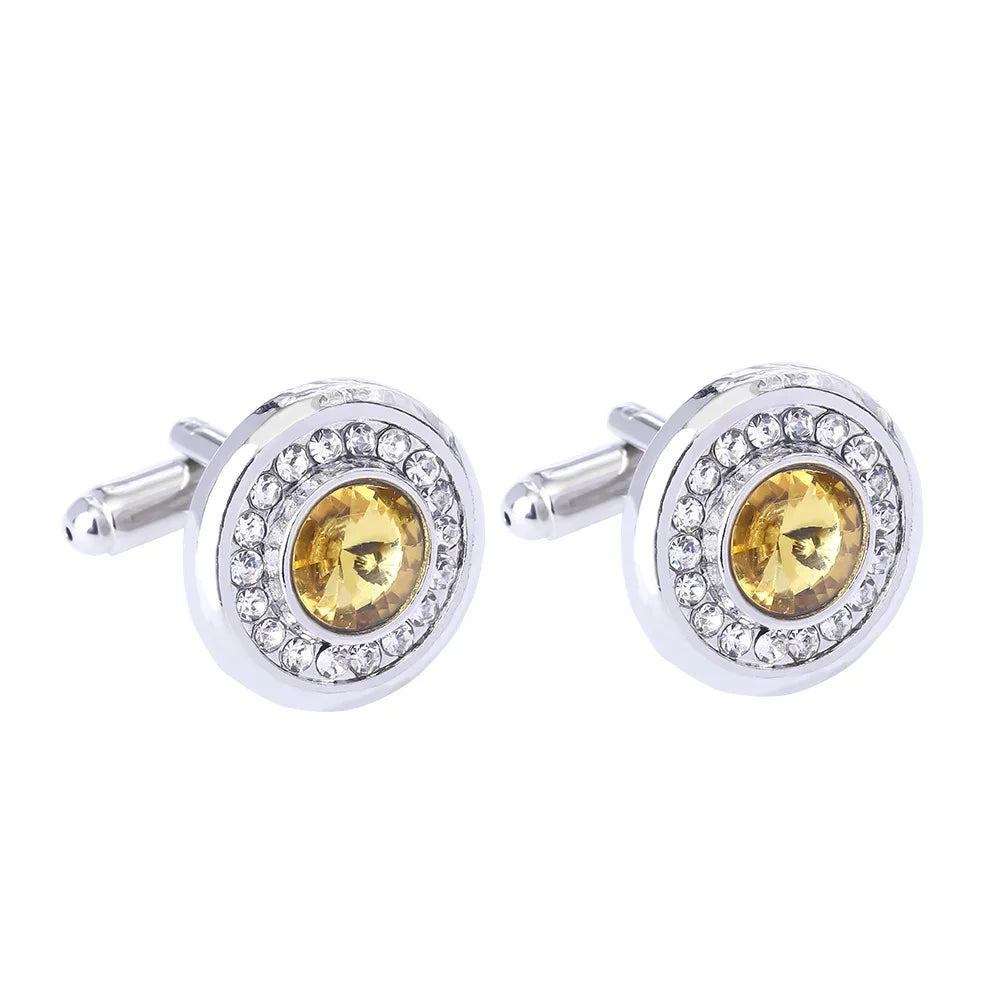 Luxury Men's Cufflinks High Quality Square Round Maple Leaf Cufflinks for Men Fashion Shirt Cufflinks Party Wedding Decorations
