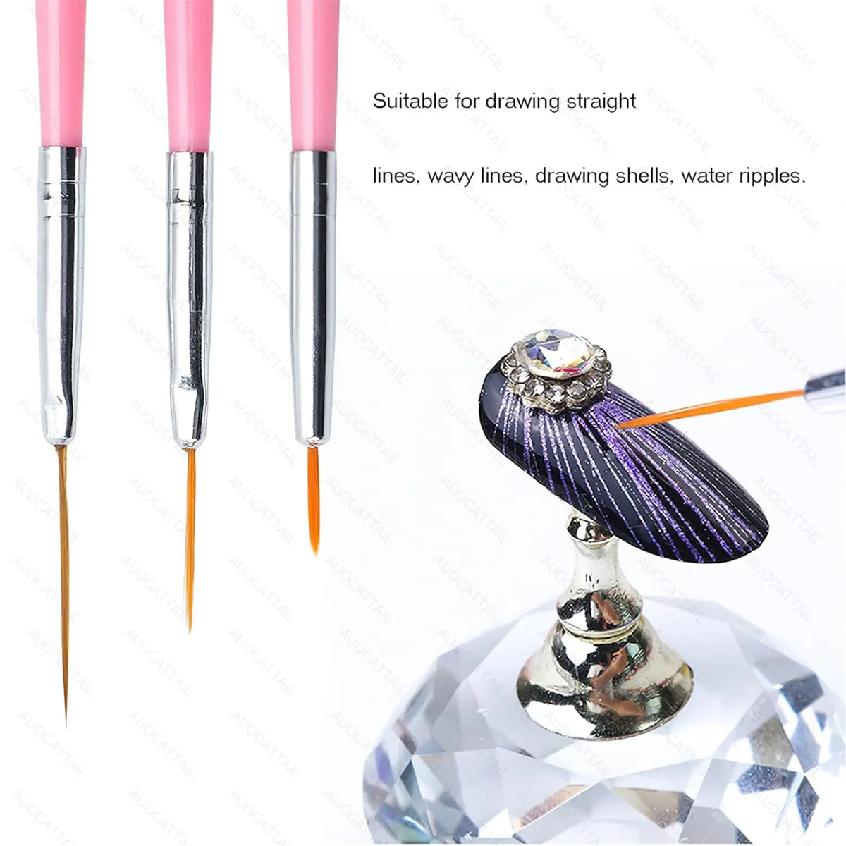 15/20Pcs Fine Detail Paint Brush Set Acrylic UV Gel Drawing Dotting Manicure Nail Art Design Tools Makeup Accessorie Gel Brush