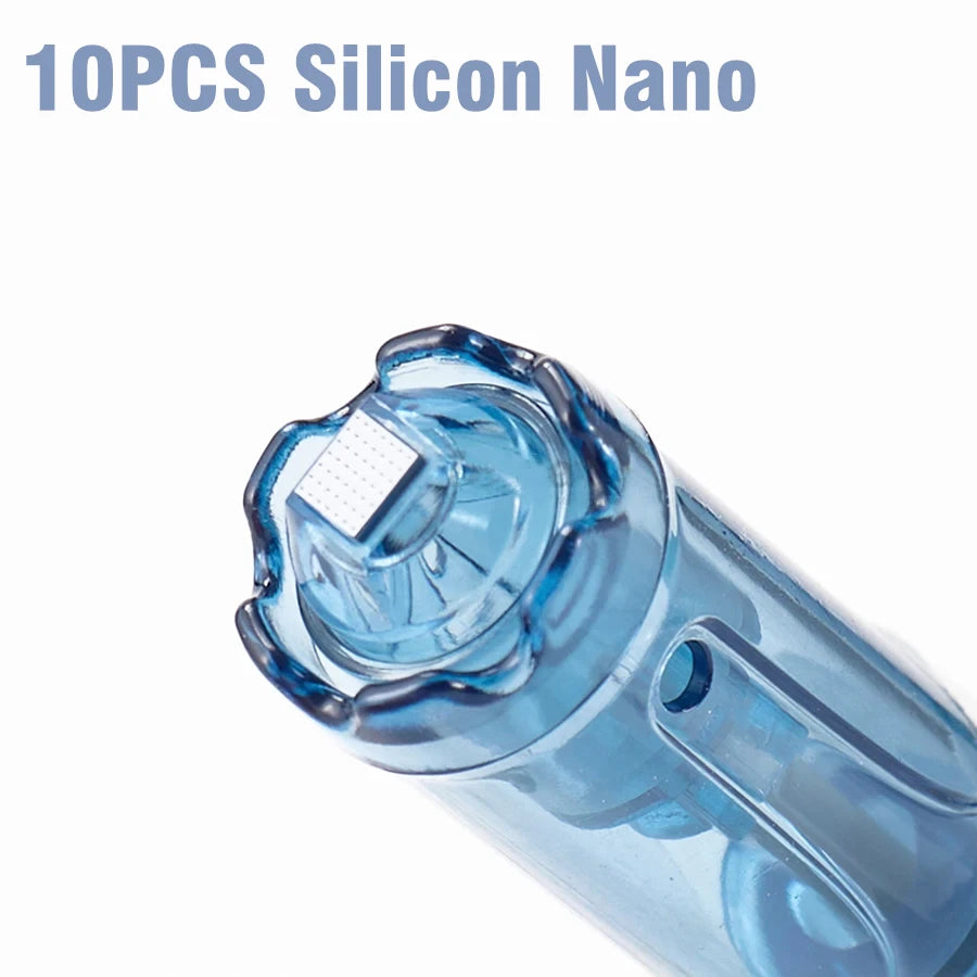 10Pcs Needle Cartridges 12/18/24/36/42 Pins Nano Micro Needle 0.25mm Mesotherapy Cartridge For Dr Pen M8S/A9/A8S/A11