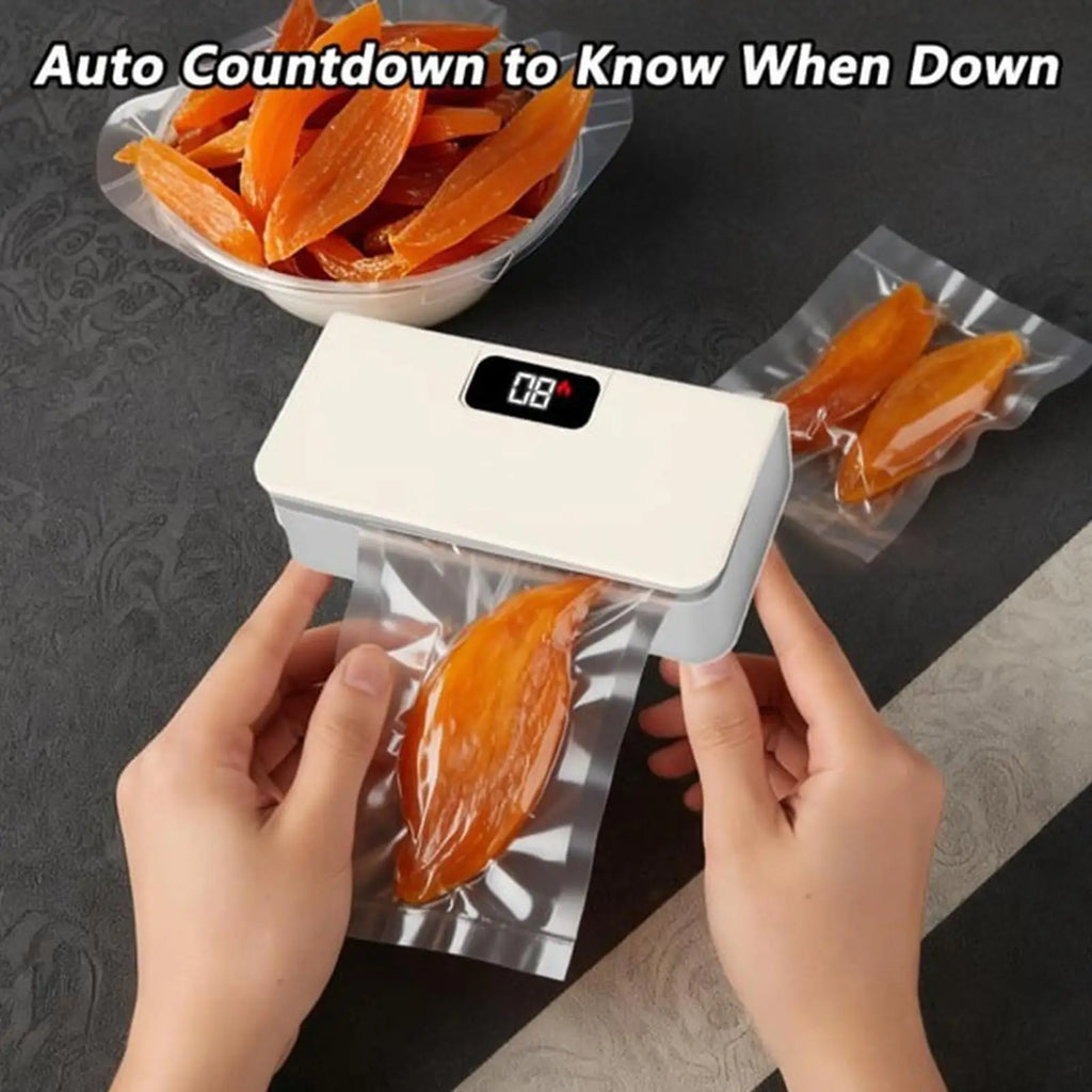 Mini Sealer 6-Mode Rechargeable Magnetic with Cutter Electric Handheld Sealer Machine for Home Kitchen Restaurant Snack Chip