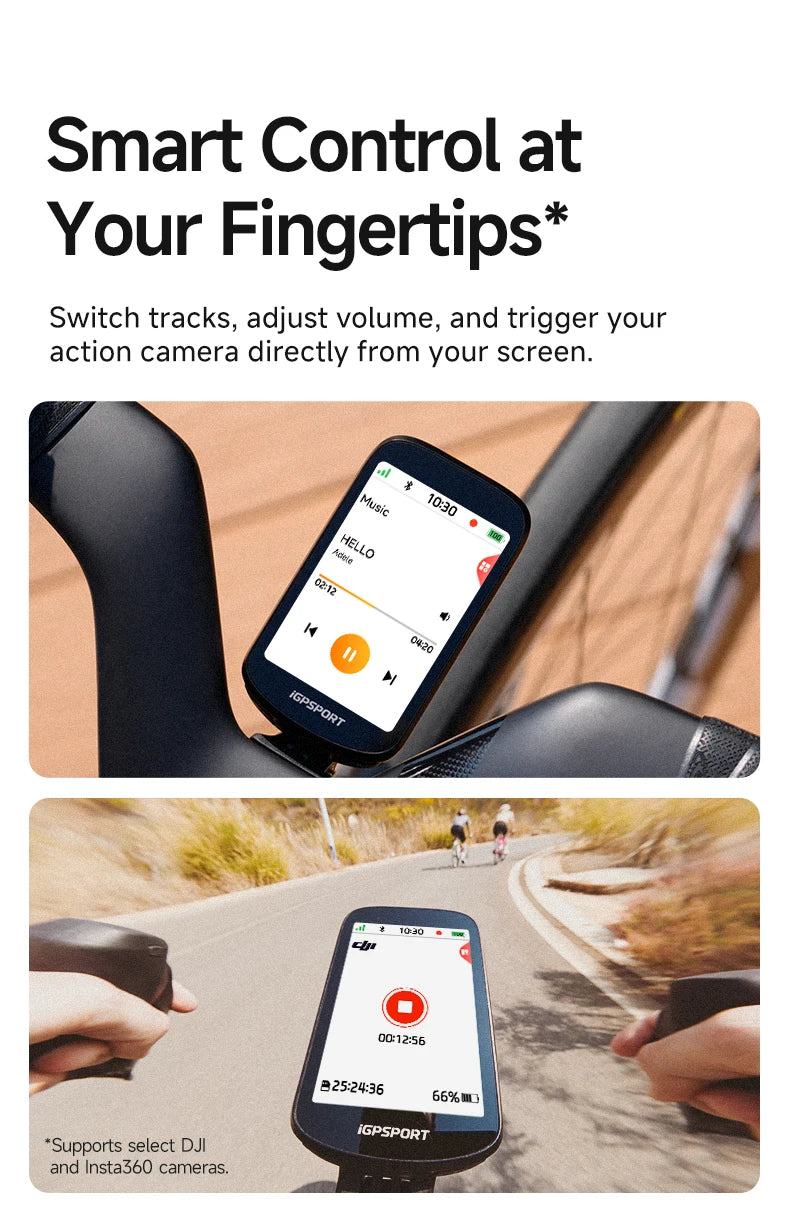 iGPSPORT BSC500 Touchscreen Bike Computer GPS Cycling Global Map Navigation Wireless Cycling Computer with Digital Bike Bell