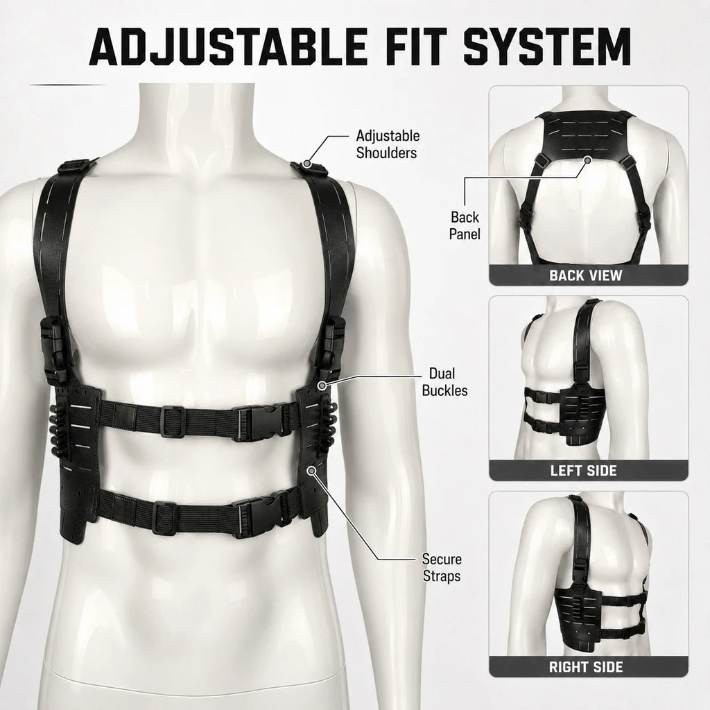 Tactical Shoulder Harness Residenttttt Evil Requiem Leon S. Kennedy Cosplay Gear for Halloween Costume Airsoft Wargame Accessory