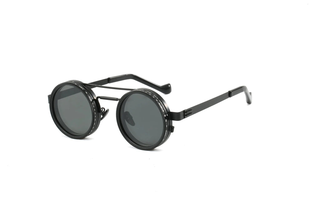 Polarized ND2 400 Adjustable Dimming Sunglasses UV Protection Metal Frame HD Lens for Mountaineering Cycling