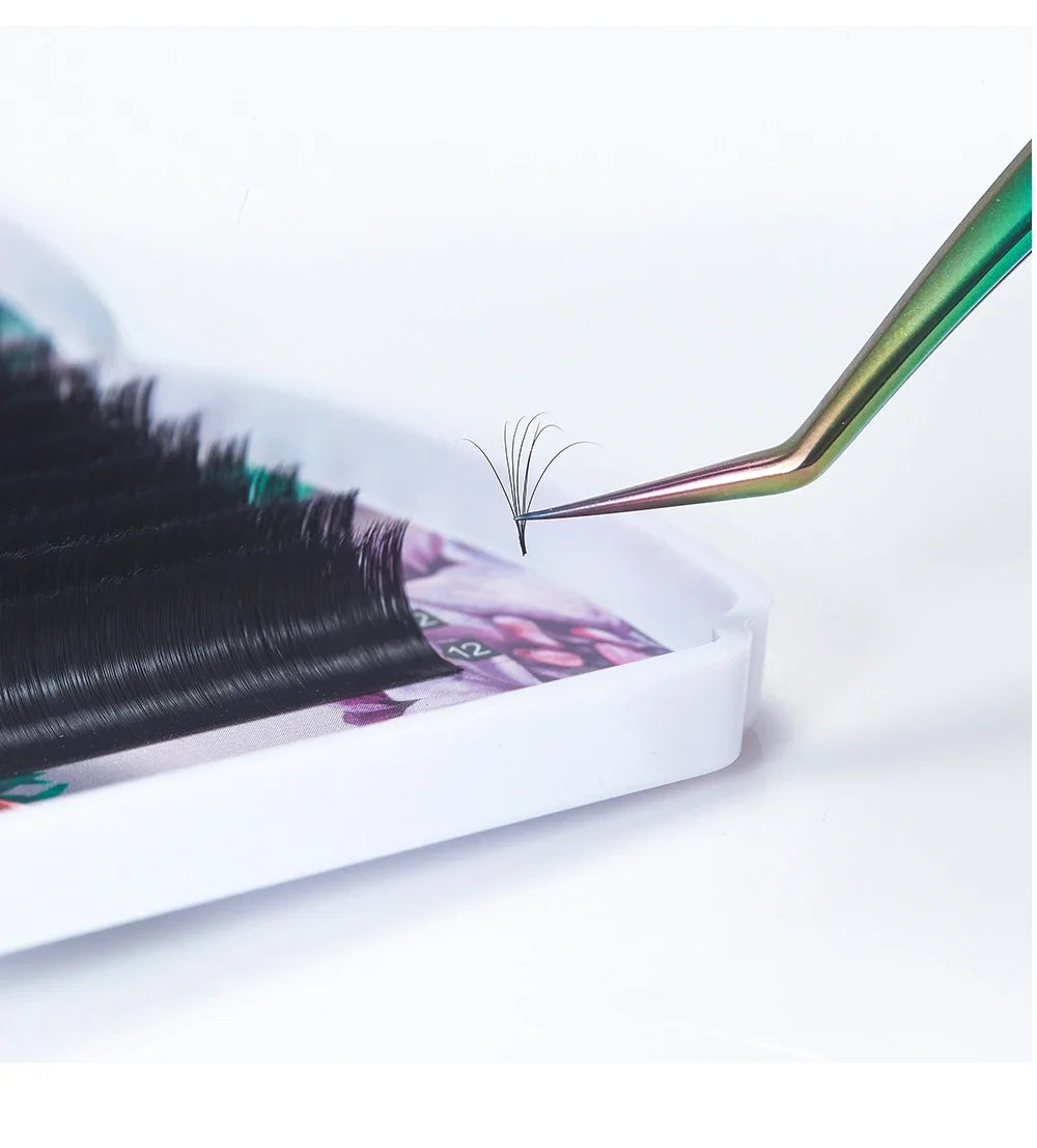 Yelix Easy Fanning Eyelash Extensions Fast Fan Blooming Individual Lashes Automatic High Quality Flowering Volume Eyelash