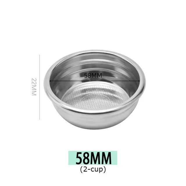 1Pcs 51mm 58mm 1-Cup 2-Cup 4-Cup Filter Basket Replacement for Coffee Bottomless Portafilter Barista Espresso Accessories