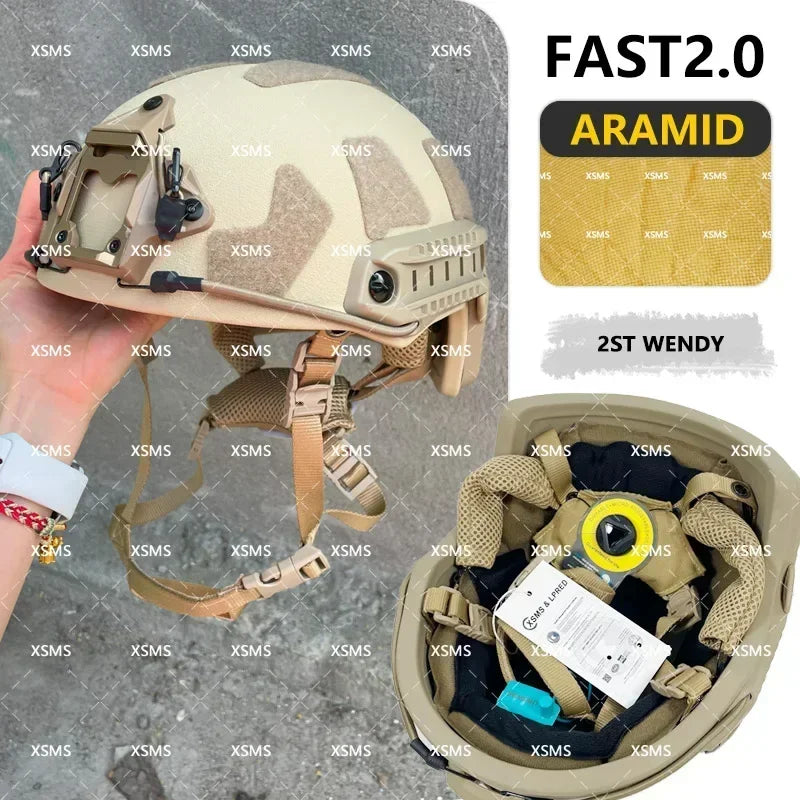 Protective Helmet  -FAST - Aramid  - Whith Wendy