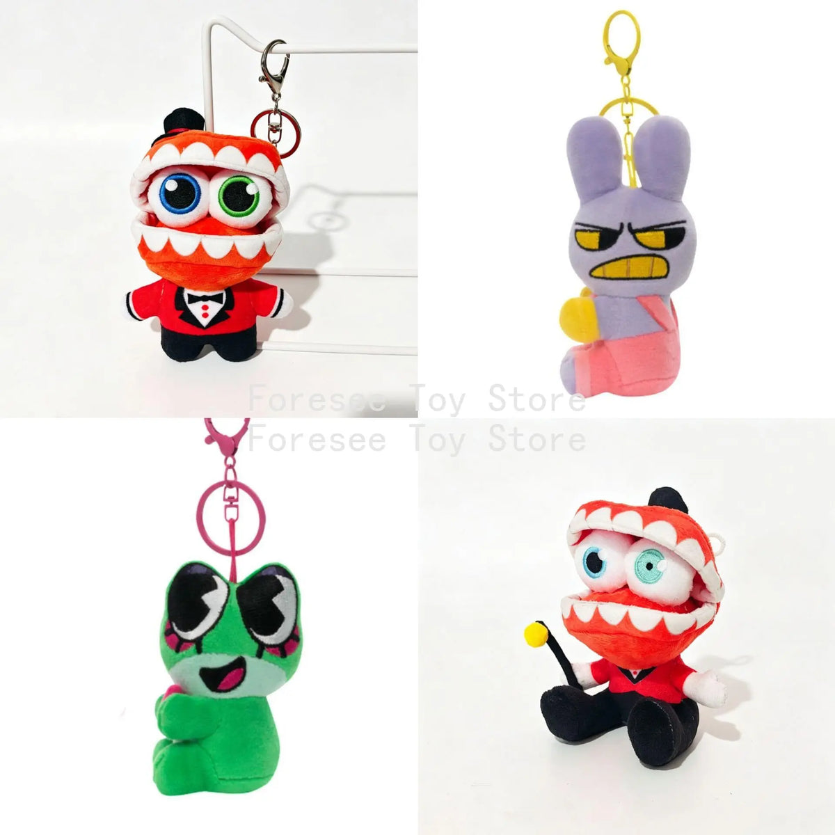 15cm The Amazing Digital Circus Anime Surrounding Cute Plush Toys Jax Caine Rbbit Dolls Keychain Ornament Best Birthday Kid Gift