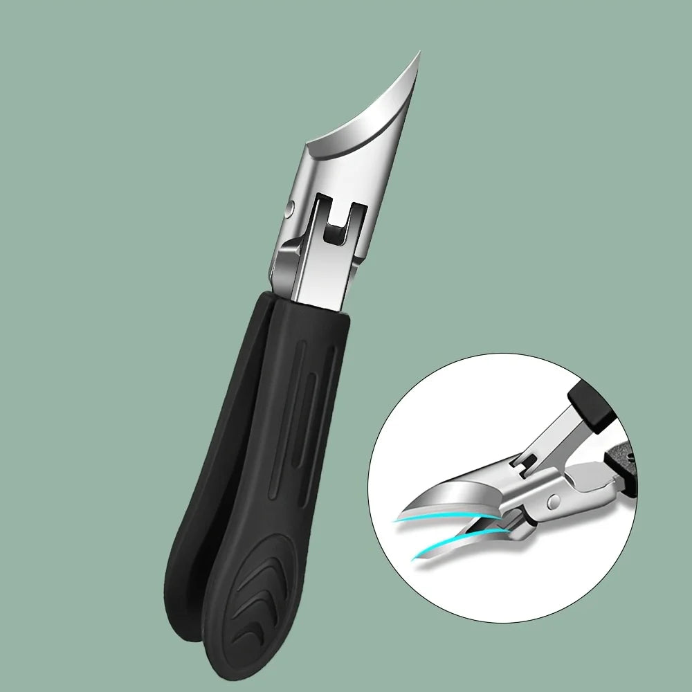 1/7pcs Professional Heavy Duty Nail Care Tool Set - Wide Jaw Nail Clippers with Convex for Thick Ingrown Toenails & Fingernails