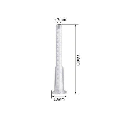 10 pcs Disposable Ear Impression Mixing Tip Silicone Mixing Tubing Tips