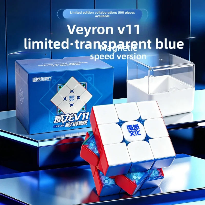 LE Moyu Weilong WRM V11 Magnetic Cube Blue Core 3x3 Magnetic Magic Speed Cube Fidget Toys