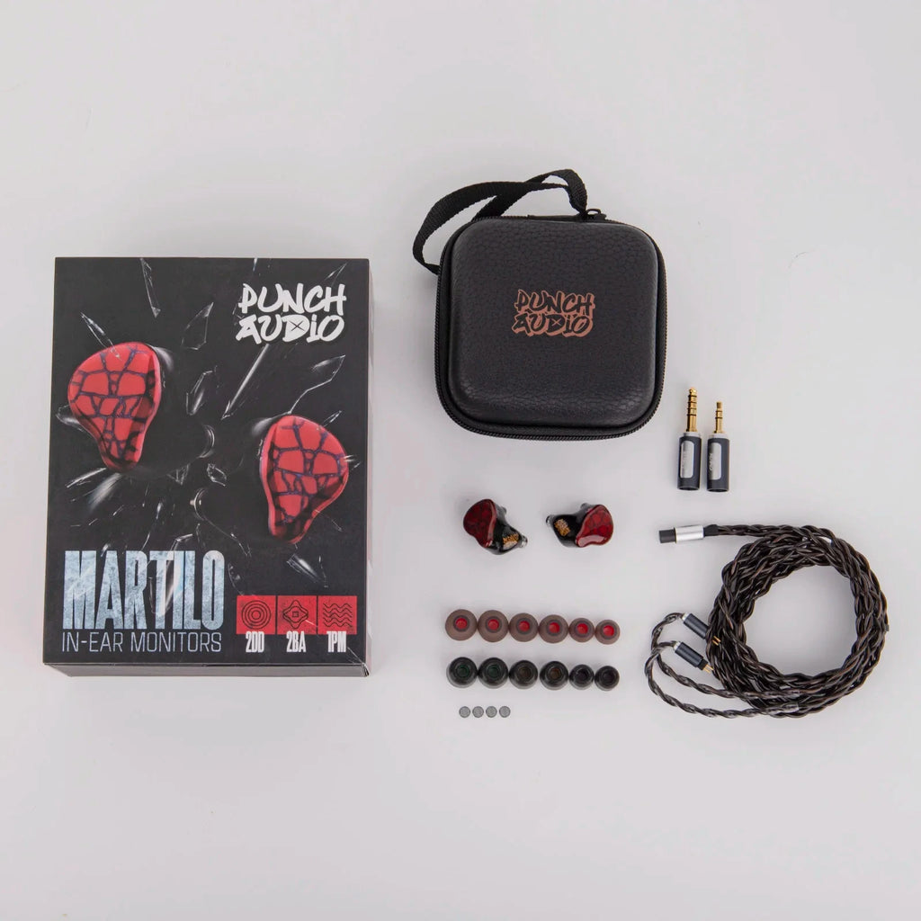Punch Audio Martilo IEM  Hifi Earphone with Immersive Bass and Custom 1 Planar + 2 BA + 2 DD