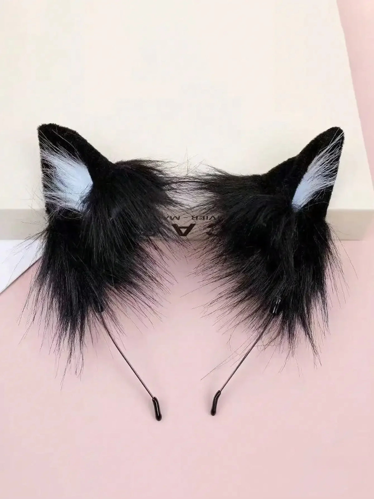 1pc Pink Cat Ear Headband, Plush Material, Cute, Kawaii, Hair Accessory, Fun, Photo Prop, Halloween Costume, Hair Clip, Hair Decoration