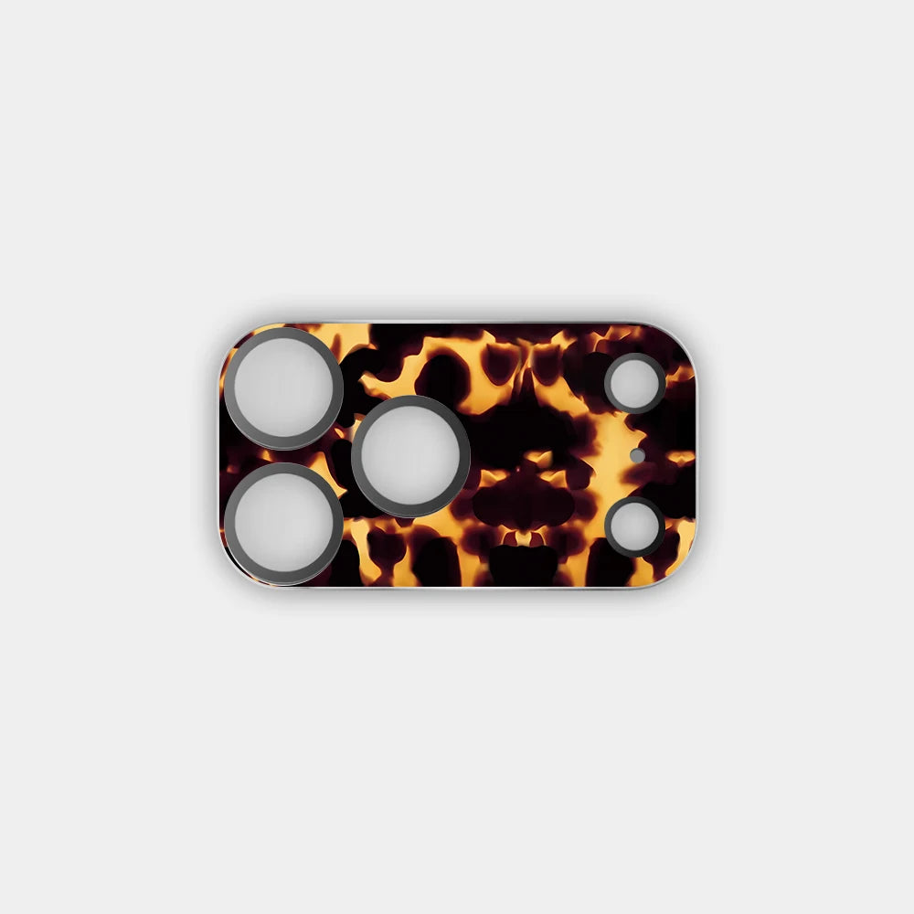 51-100 Cartoon Electroplated Camera Lens Protector for iPhone 17 Pro Max / 17 Pro Scratch Resistant Glass Rear Cover