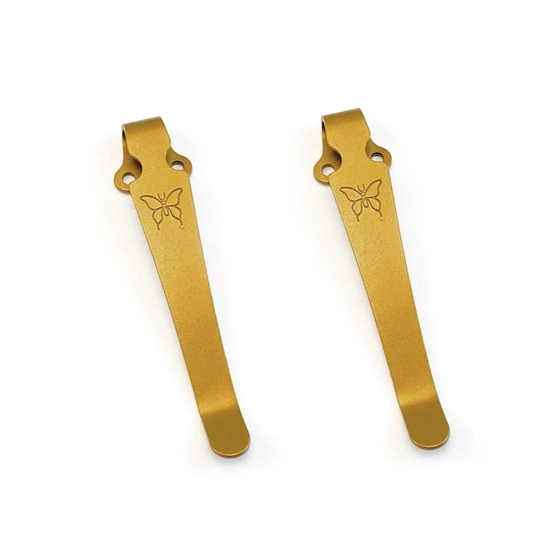 Knife Titanium Back Clamp Pocket Clip 5 Color For Emerson CQC Benchmade Griptillian Bugout 535 585 551 Knives