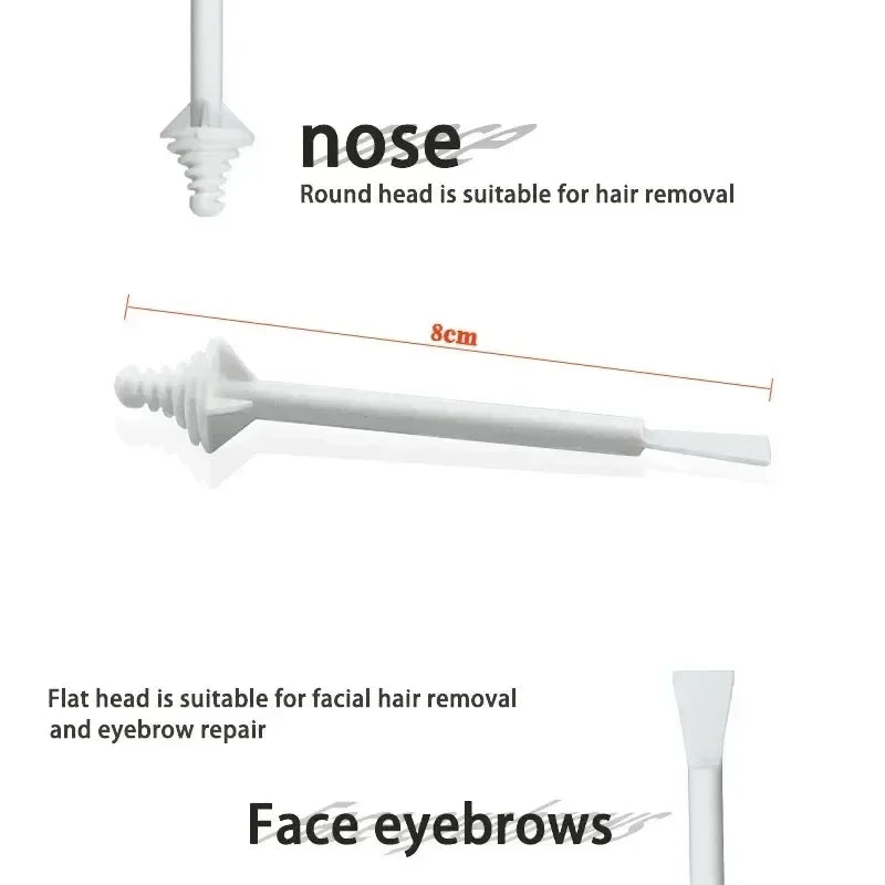 Painless Nose Waxing Wax Kit 50g-1000g for Men & Women with Wax And Applicators Easy Tool for Clean Nose Hair Removal