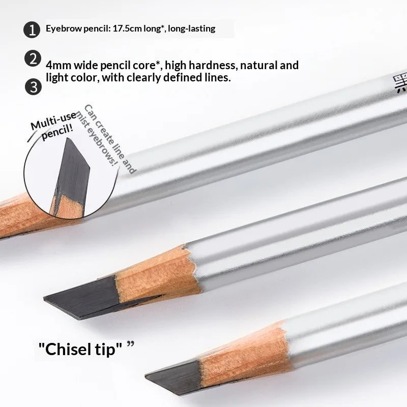 Ultra-Fine Micro Brow Pencil Waterproof Sweat-Resistant 3D Natural Shaping Hard Core Defined Hair-Like Strokes Eyebrow Makeup