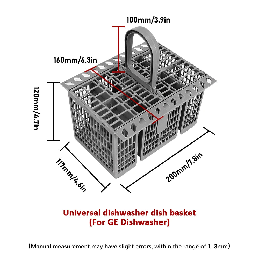 Detachable Dishwasher Cutlery Basket Portable Tableware Fork Spoon Cutlery Storage Kitchen Multifunctional Dishwashing Tools ﻿