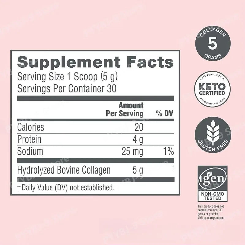 Collagen Protein Powder Unflavored High Protein Supplement Daily Nutrition Drink Mix 200g