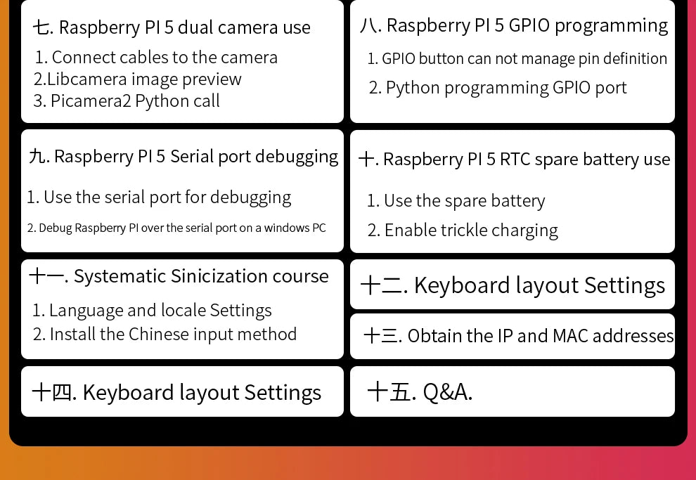 Raspberry Pi 5 Generation Development Board LINUX Suite Computer AI programming motherboard Raspberry Pi 5B 4G/8GB