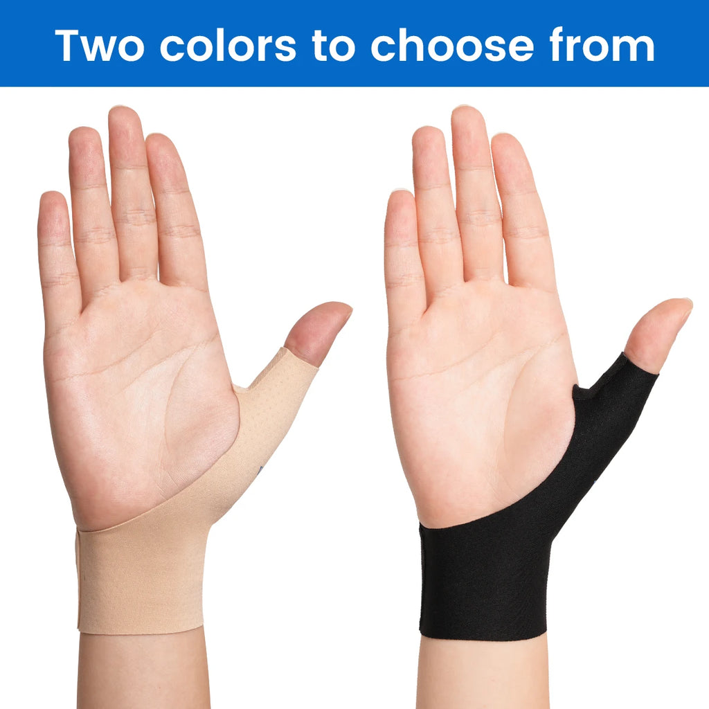 VELPEAU Thumb Compression Sleeve for Mild Arthritis Pain and Sports, Thumb Splint Support Liner Universal for Both Hands, 2PCS