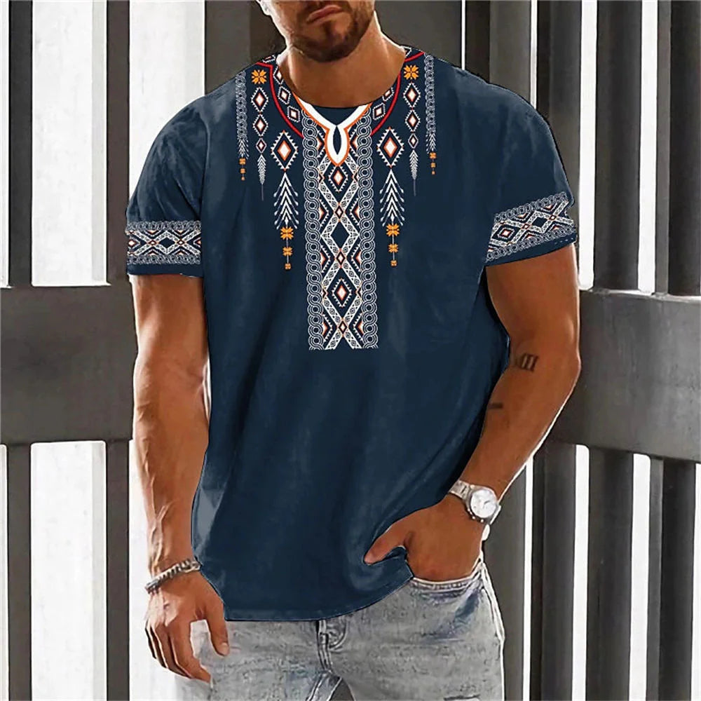 Men's 6-pack Abdominal Muscle T-shirt 3D Printed Short Sleeved Fitness Running Sports Casual Loose Short Sleeved Comfortable Shi
