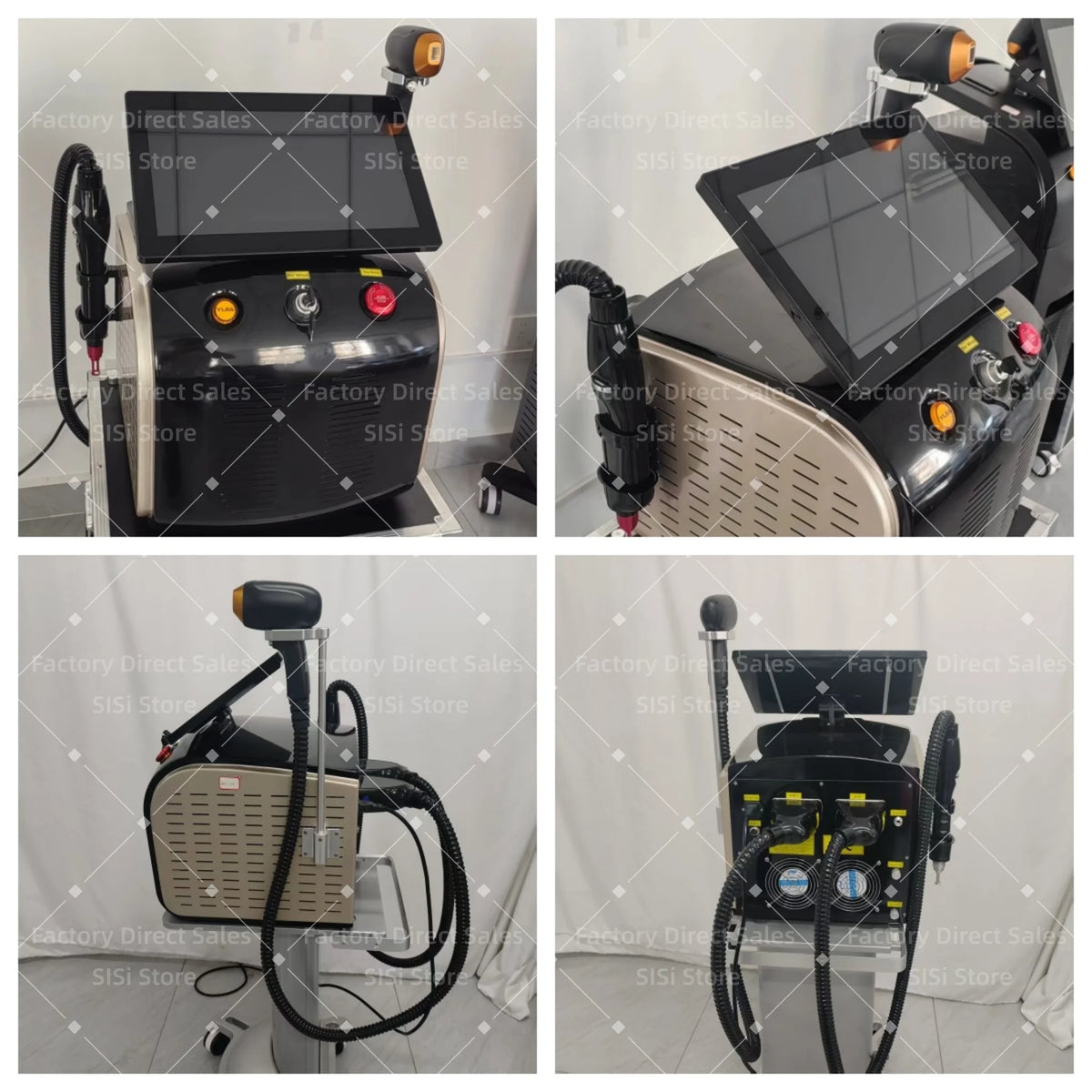 2-IN-1 Diode Laser Ice Cooling Multi-Function Machine Long Lasting Hair Smoothing & Pico Tattoo Pigment Lightening Salon Beauty