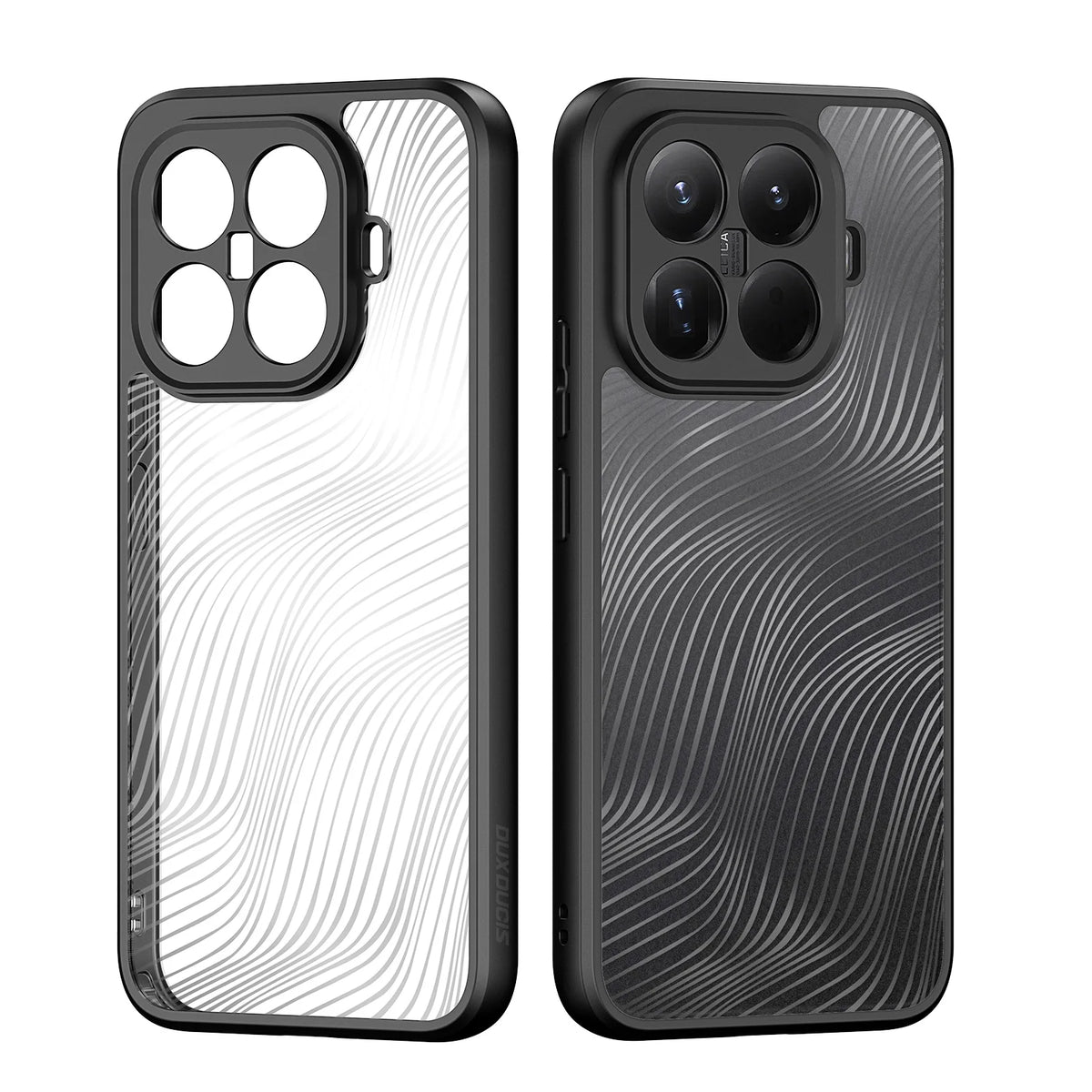 DUX DUCIS Anti-Fingerprint Shock Proof Phone Case For Xiaomi 15T Pro 15 Ultra 15S Pro TPU+Acrylic Lines Back Transparent Cover
