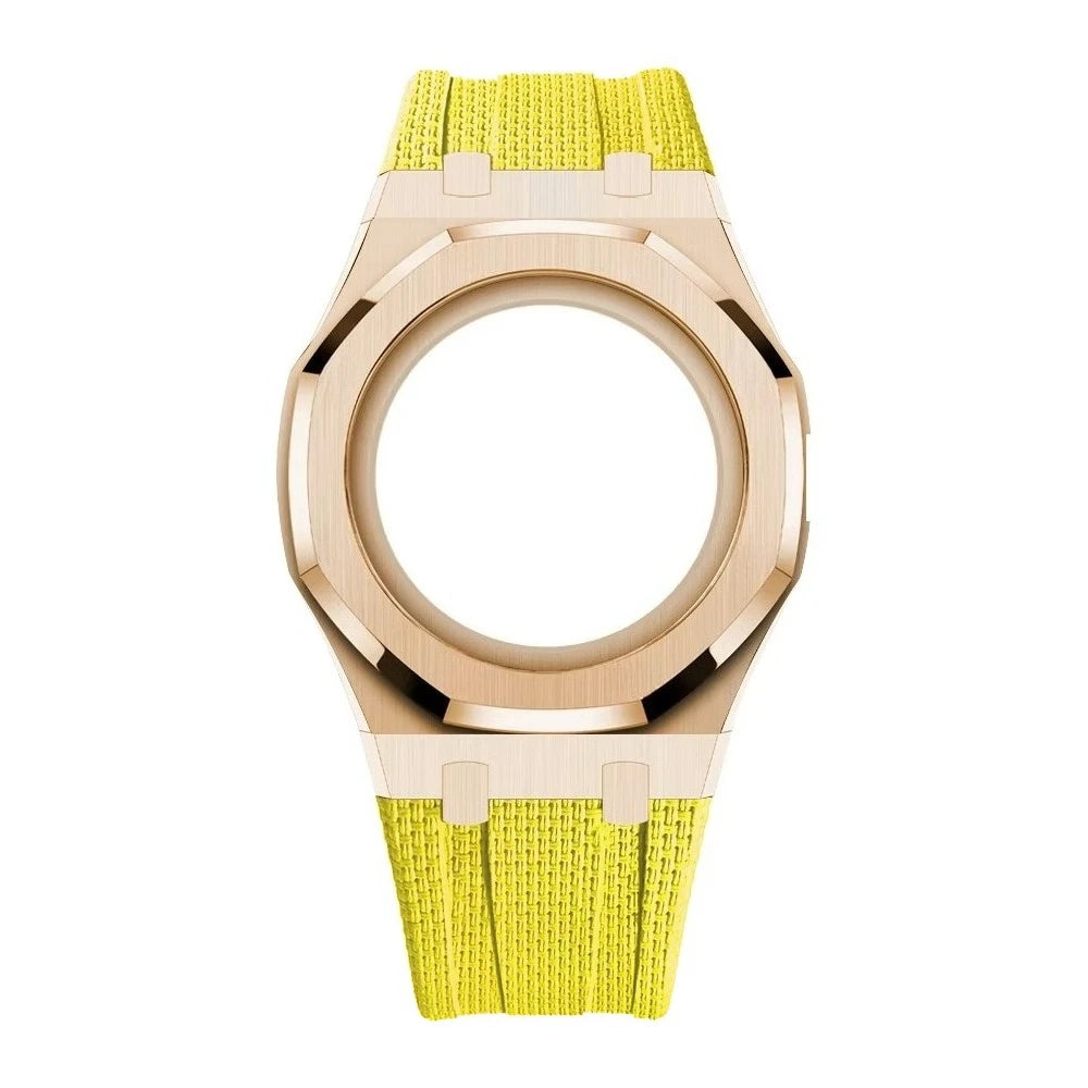 Luxury Stainless Steel Case+Stainless Steel Strap Modification kit Pocket Changer To Wristwatch For Royal POP