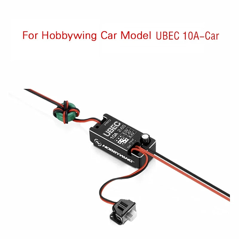 Hobbywing UBEC 10A Voltage Regulator Module Waterproof 2-6S 6 / 7.4 / 8.4V 10A Adjustable Metal Shell BEC For RC Car Parts