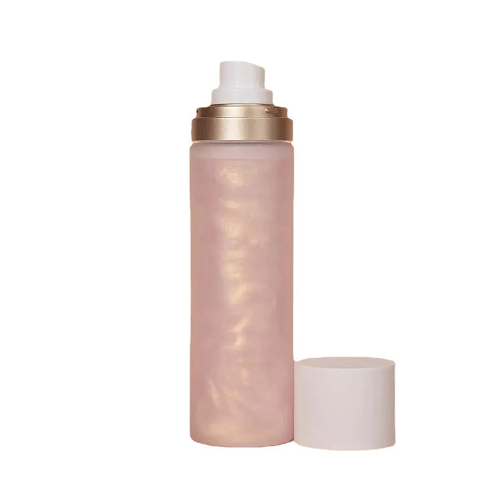 Private Label 100ml Setting Spray Custom Logo 3color Oil-control Long-lasting Sweat-proof Hydrating Glitter Pearlescent Makeup