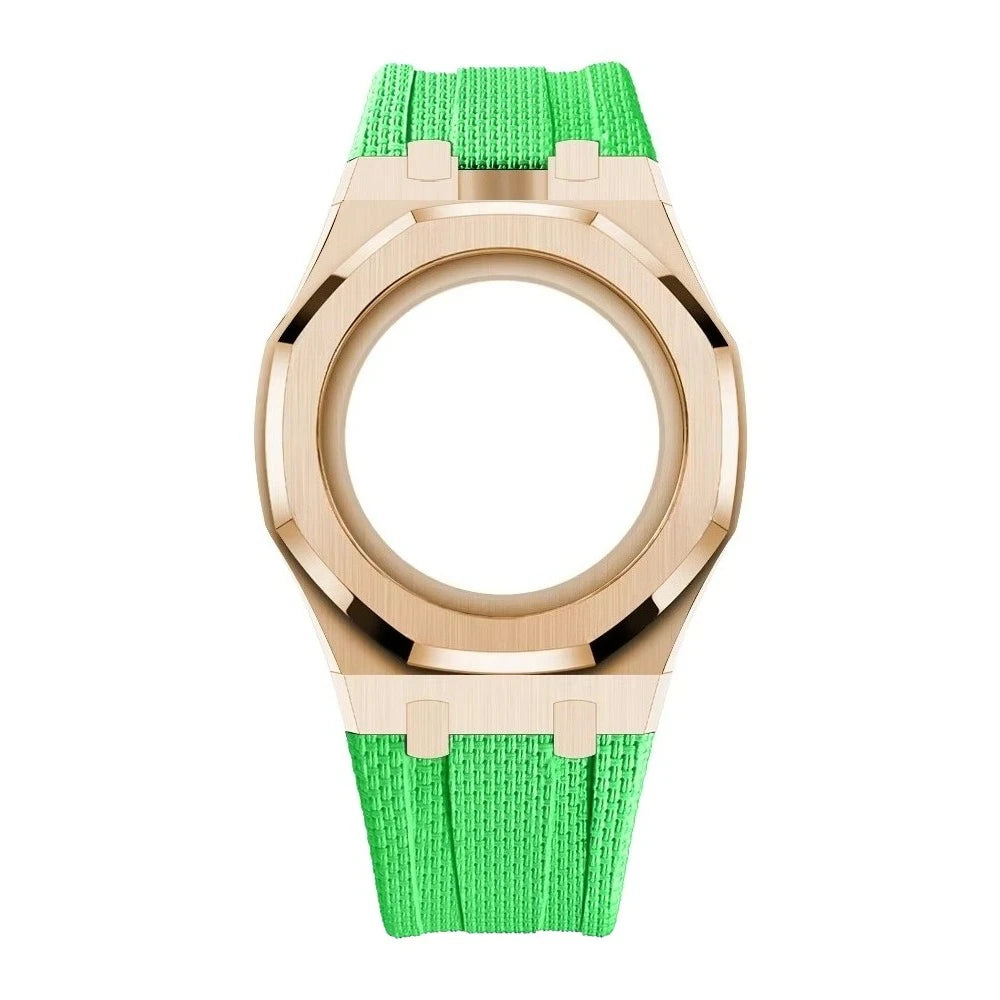 Luxury Stainless Steel Case+Stainless Steel Strap Modification kit Pocket Changer To Wristwatch For Royal POP