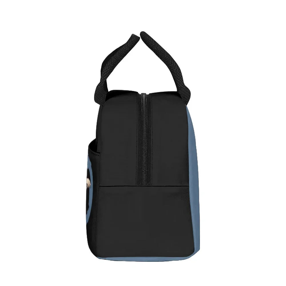 New Anime Peripheral Demon Slayer 3D School Backpack Lunch Bag Pencil Case 3-Piece Set Printed Holiday Gift for Students Gift